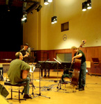 Recording for ECM with Claudio Puntin and Anders Jormin, Zürich,Mar. 2004