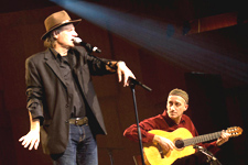 Performing with Rade Šerbedžija, Zagreb, Croatia 2008