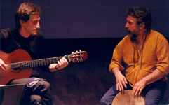 Performing with John Bergamo, Los Angeles 1986